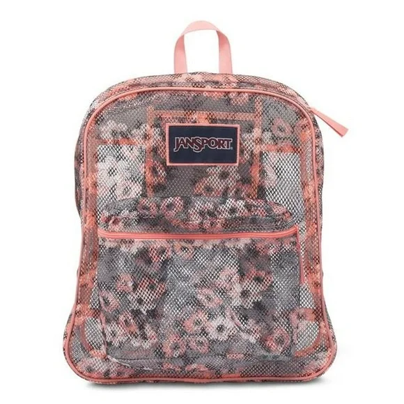 Vintage Jansport Pink and Gray Mesh Backpack Jansport backpack y2k - Gem main image 2